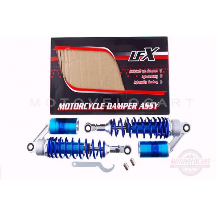Амортизаторы (пара)   Delta   330mm, газомасляные   (синие)   KOMATCU   (mod.A), пара