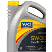 Масло   автомобильное, 4л   (SAE 5W-30, SUPER SYNTHETIC, API SN/CF, ACEA C3)   YUKO, шт