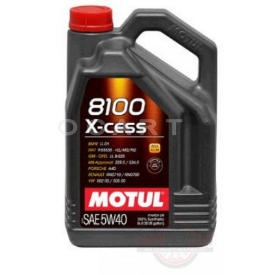 Масло автомобильное, 5л   (синтетика, 5W-40, 8100 X-CESS)   MOTUL   (#102870), шт