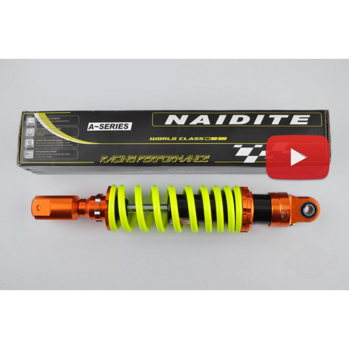 Амортизатор   GY6   350mm, тюнинговый   (оранжево-лимонный)   NDT, шт
