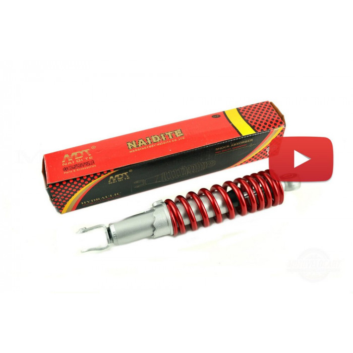 Амортизатор   GY6, DIO ZX   310mm, регулируемый   (красный металлик)   NDT, шт