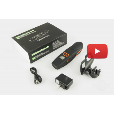 Аудиосистема велосипедная на руль   (влагостойкая, фонарик, рация, МР3/USB/SD/Bluetooth/FM-радио)   (mod:AV126-O)   NEO, шт