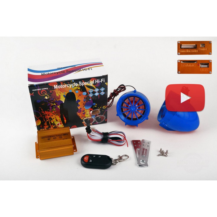 Аудиосистема   (3.5, синяя, подсветка, сигн., МР3/FM/SD/USB, ПДУ, разъем ППДУ 3K)   BEST CHOICE, шт
