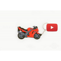 Брелок резиновый байк HONDA CBR (красный) (#YSK002B), шт Брелок резиновый байк HONDA CBR (красный) (#YSK002B), шт