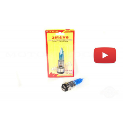 Лампа BA20D (2 уса) 12V 100W/100W (супер белая) (блистер) 3MV6, шт Лампа BA20D (2 уса) 12V 100W/100W (супер белая) (блистер) 3MV6, шт