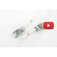 Кран топливный   Alpha   (гайка ?14mm, штуцер 180*)   JS, шт