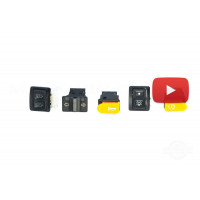 Кнопки руля (набор) Honda DIO AF18, TACT AF16 MANLE, компл. Кнопки руля (набор) Honda DIO AF18, TACT AF16 MANLE, компл.