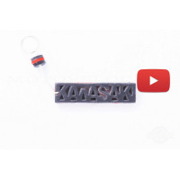Брелок каучук   (серо-красный)   KAWASAKI   AS, шт