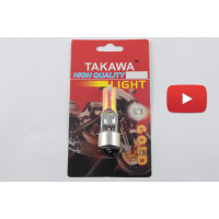 Лампа BA20D (2 уса)   12V 35W/35W   (хамелеон розовый)   (блистер)   TAKAWA   (mod:A), шт