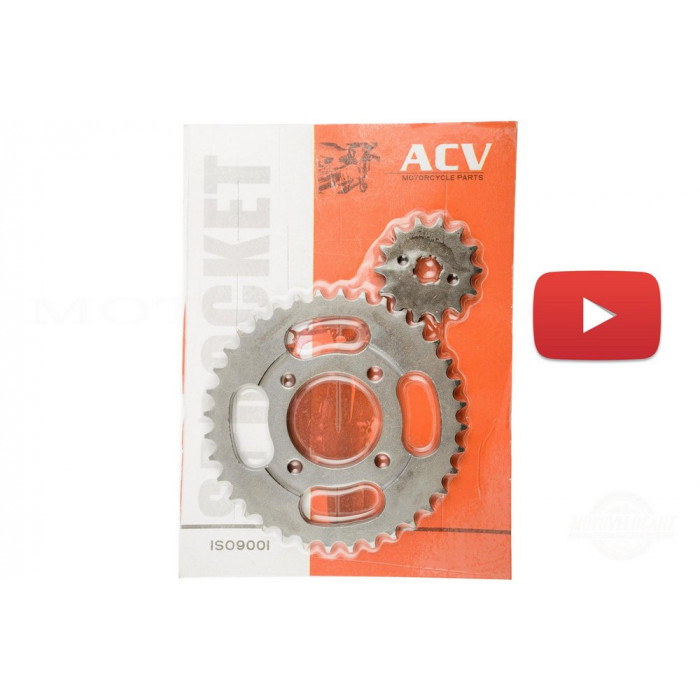 Звезды трансмиссии (пара)   Delta   420-14T + 420-41T    (сталь 45)   ACV, пара