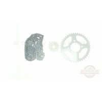 Звезды трансмиссии (пара) Zongshen ZS125J 428-15T + 428-43T+цепь 116 EVO, шт Звезды трансмиссии (пара) Zongshen ZS125J 428-15T + 428-43T+цепь 116 EVO, шт