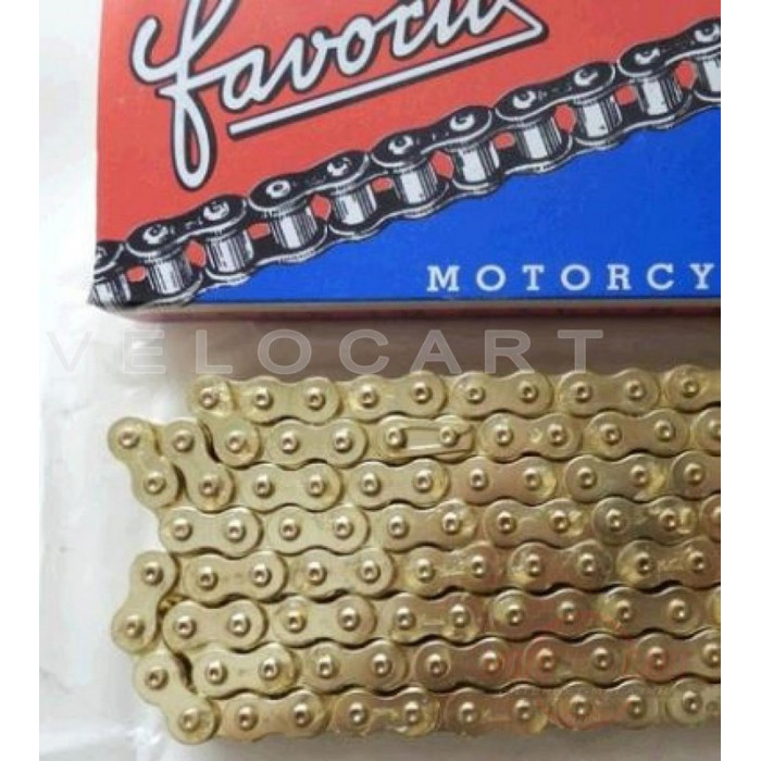 Цепь трансмиссии   428-128H   Zongshen ZS125/150GY, ЯВА, ИЖ,  МУРАВЕЙ   (Чехия)   FAVORIT   GOLD   (#VCH), шт