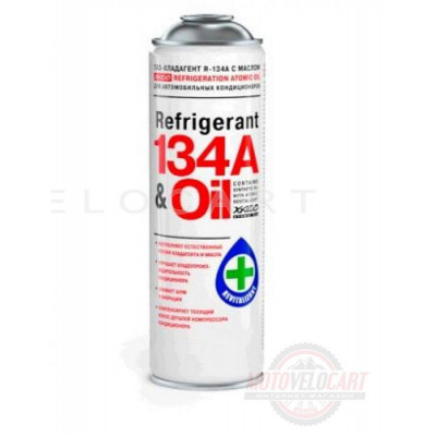 Газ- хладагент с маслом для автокондиционеров  500мл   (R-134a, XADO REFRIGERANT)   (60102)   ХАДО, шт