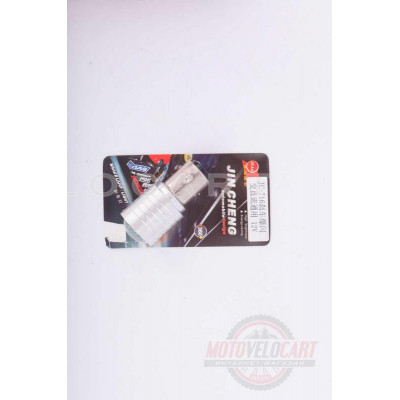 Лампа S25 (двухконтактная, диодная) 12V 5W (стоп, габарит) (белая, mod:JC-716) "JCAA"