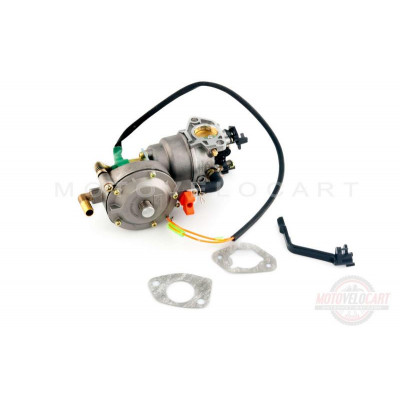 Карбюратор м/б 177F/188F (9/13Hp) (с газовым редуктором и электромагнитным клапаном) "HORZA" Карбюратор м/б 177F/188F (9/13Hp) (с газовым редуктором и электромагнитным клапаном) "HORZA"