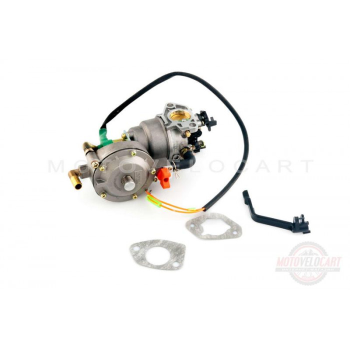 Карбюратор м/б   177F/188F   (9/13Hp)   (с газовым редуктором и электромагнитным клапаном)   "HORZA"   