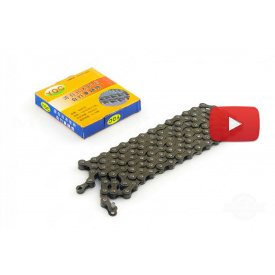 Цепь велосипедная (1/2 116L, 7-9 ск) MANLE, шт Цепь велосипедная (1/2 116L, 7-9 ск) MANLE, шт