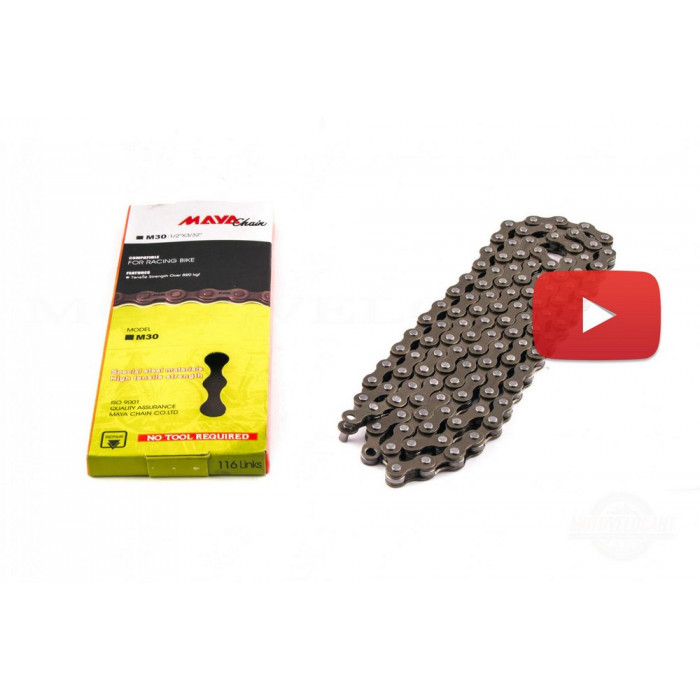 Цепь велосипедная   (1/2х3/32, 116L, 1 ск)   MAYA Chain   , шт