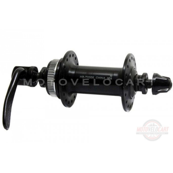 Втулка переднего колеса велосипеда   (в сборе, 36 спиц, под диск)   Shimano HB-TX505   KL, компл.