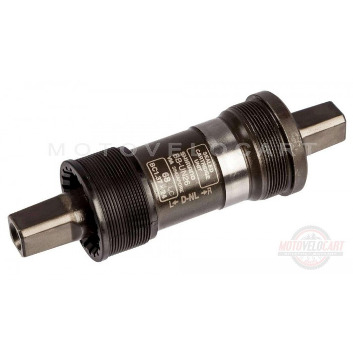 Каретка велосипедная неразборная   (квадрат)   (L-123mm)   Shimano BB-UN26   KL, шт