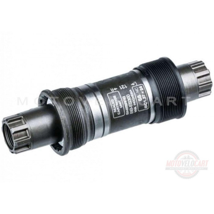 Каретка велосипедная неразборная   (шлицы)   (L-121mm, OKTALINK)   Shimano BB-ES300   KL, шт