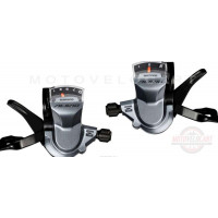 Микрошифт переключения скоростей велосипеда   (L-3, R-9 скоростей)   Shimano Alivio SL-M4000   KL, пара