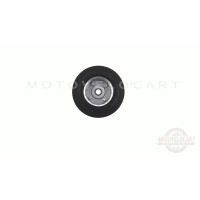 Колесо для тачек и платформ (литая резина)   (125/37,5- 50mm, под ось 12mm, 3 болта)   MRHD, шт