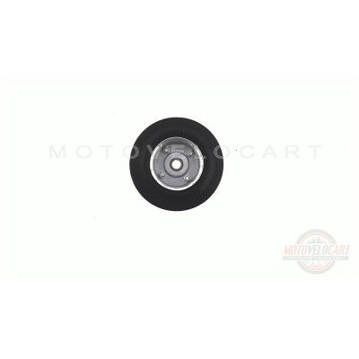 Колесо для тачек и платформ (литая резина)   (125/37,5- 50mm, под ось 12mm, 3 болта)   MRHD, шт