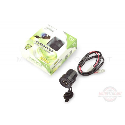 Разъем USB 5V 3,1А (врезной, круглый) "YOUYOU"