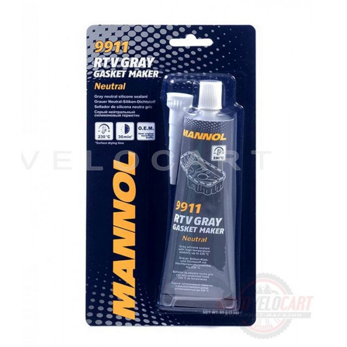 Герметик   85г   (серый)    (9911 RTV Gasket Maker Gray Neutral)   MANNOL, шт