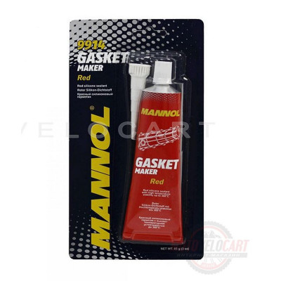 Герметик   85г   (красный) (вулканизирующийся)    (9914 Gasket Maker Red)   MANNOL, шт