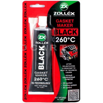 Герметик для прокладок   85г   (черный) PREMIUM   ZOLLEX   (#GRS), шт