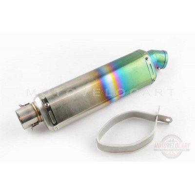 Глушитель (тюнинг) 300*88mm, креп. ?48mm (нержавейка, радуга, прямоток, mod:6) Глушитель (тюнинг) 300*88mm, креп. ?48mm (нержавейка, радуга, прямоток, mod:6)