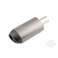Глушитель (тюнинг) 245*85mm (нержавейка, овал, черный, прямоток) "118"