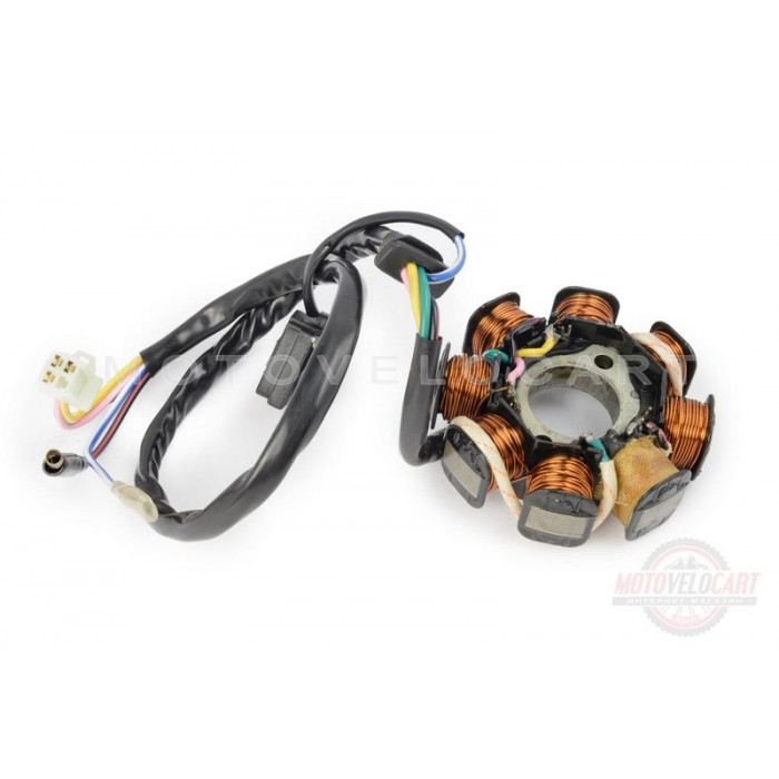 Статор генератора   4T GY6 50   (7+1 катушек)   (TM)   EVO, шт