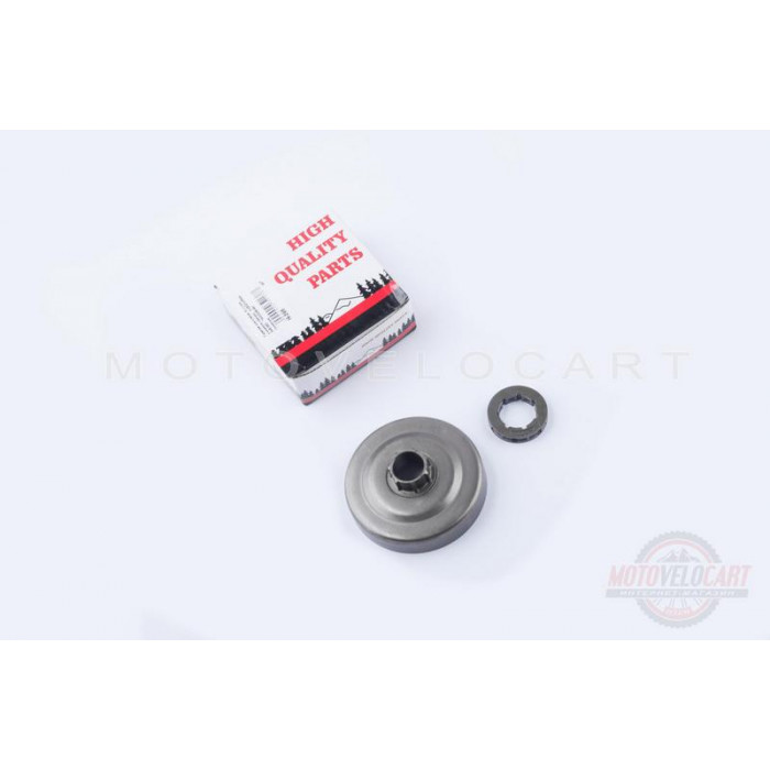 Тарелка сцепления б/п (под съемную звезду)   для Husqvarna 345/350   (+звезда)   "WOODMAN"
