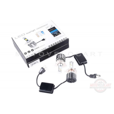 Лампы диодные автомобильные H4 (пара) (12V 3600 LUMENS, четыре кристалла) (аналог ксенона) "IZEN" Лампы диодные автомобильные H4 (пара) (12V 3600 LUMENS, четыре кристалла) (аналог ксенона) "IZEN"