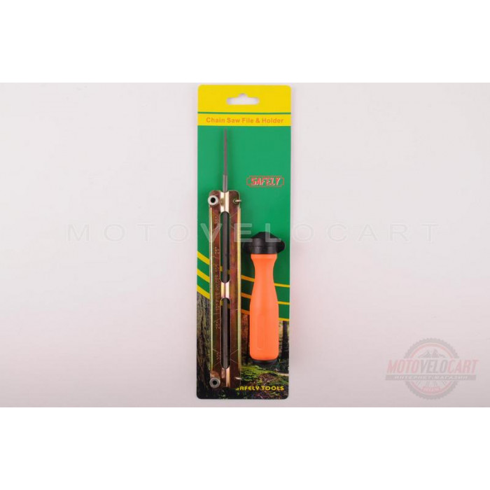 Напильник бензопильный   ?5,5mm   (+планка +ручка)   "SAFELY" 