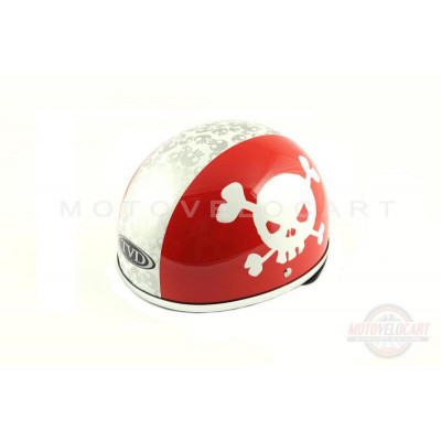 Шлем-каска (mod:Skull) (size:L, красно-белый) "TVD" Шлем-каска (mod:Skull) (size:L, красно-белый) "TVD"