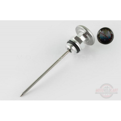 Щуп масла ?19.0mm, L-137mm (+датчик температуры) (серебристый) "RIDE IT" Щуп масла ?19.0mm, L-137mm (+датчик температуры) (серебристый) "RIDE IT"
