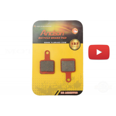 Колодки тормозные велосипедные (дисковые) 37х4х23 SR Suntour mechanical (mod:SBP-1040), компл. Колодки тормозные велосипедные (дисковые) 37х4х23 SR Suntour mechanical (mod:SBP-1040), компл.