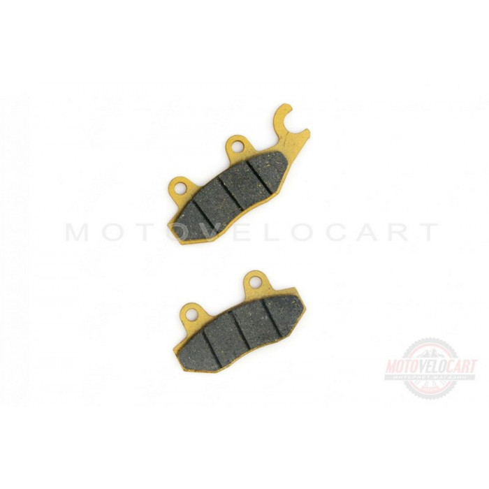 Колодки тормозные (диск) Zongshen STORM (передние, желтые) "MANLE"
