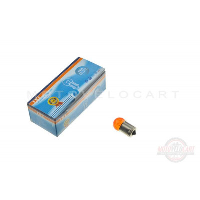 Лампа G18 (поворот, габарит)   12V 5W   (двухконтактная, красная)   YWL