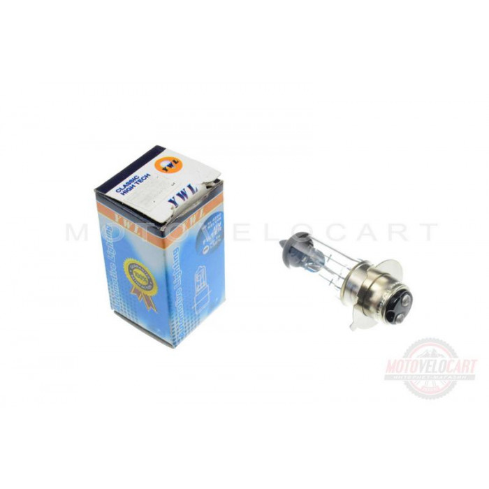 Лампа P15D-25-3 (3 уса)   12V 18W/18W   (белая)   (B-head)   YWL    (mod:A)