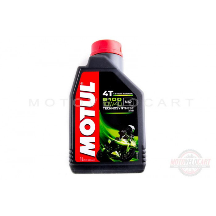 Масло   4T, 1л   (полусинтетика, 10W-40, 5100, API SL/SJ/SH/SG)   MOTUL   (#104066), шт