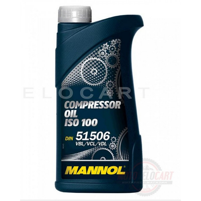 Масло   1л   (компрессорное, Compressor Oil ISO 100)   MANNOL, шт