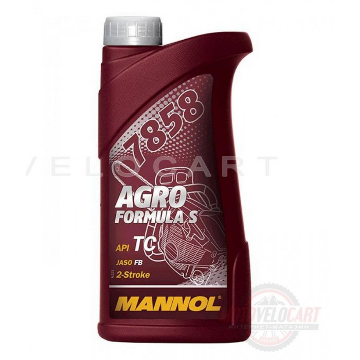 Масло   2T, 1л   (для садовой техники, 7858 Agro Formula S API TC)   MANNOL, шт