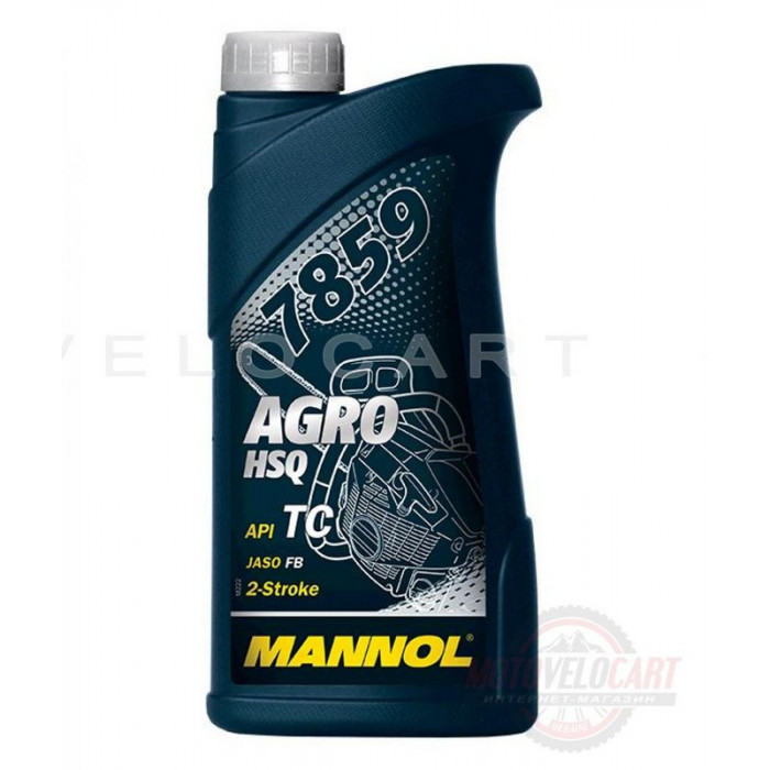 Масло   2T, 1л   (минеральное, для бензопил и мотокос, 7859 Agro HSQ API TC)   MANNOL, шт