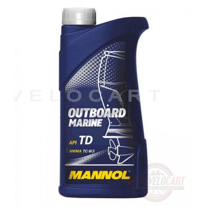 Масло   2T, 1л   (для лодок, гидроциклов, двигателей с водяным охлаждением, Outboard Marine API TD)   MANNOL, шт