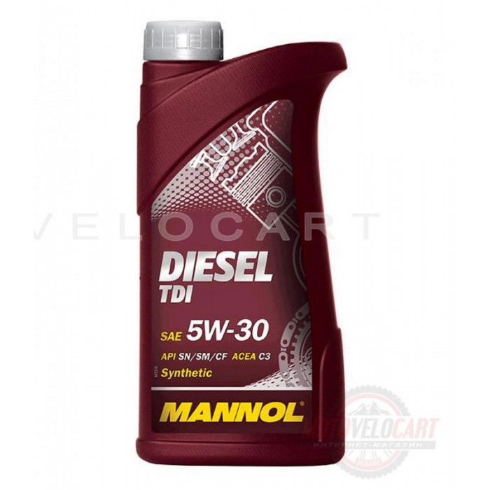 Масло   автомобильное, 1л   (SAE 5W-30, Diesel TDI 5W-30 API SN/SM/CF)   MANNOL, шт